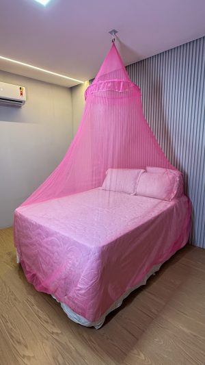 *Mosquiteiro de Teto premium de renda volta ao mundo com elástico*