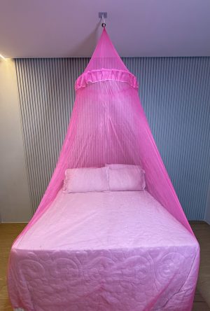 *Mosquiteiro de Teto premium de renda volta ao mundo com elástico*