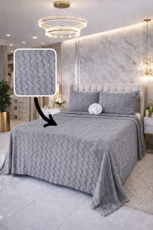 KIT MANTA ACONCHEGO SUPER LUXO COM 3 peças tamanho queen 260/240